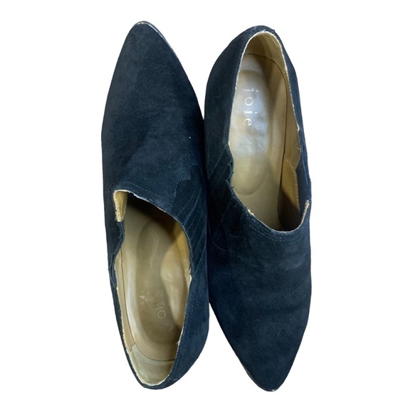 Joie Barleena Black Suede Leather Booties Heeled Size 39.5 / US 9 - Picture 7 of 7